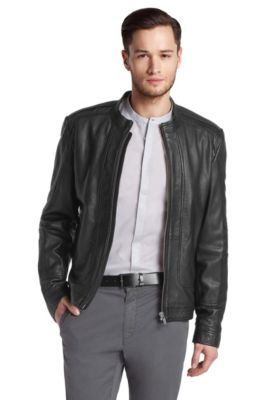 Lederjacke &acute;Leguan` im Biker-Look