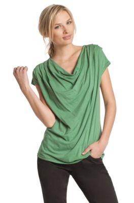 Shirt &acute;Tulija` mit Wasserfall-Ausschnitt