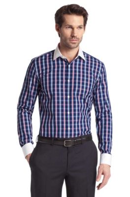 Business shirt with a contrasting collar 'Jonne'
