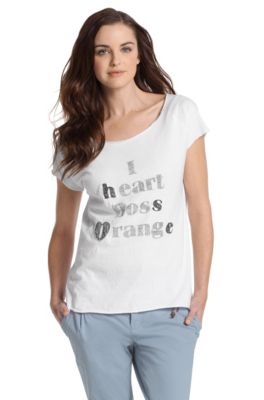 Rundhals-Shirt &acute;Tanina` mit Deko-Print