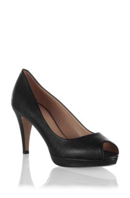 Peep-toe court shoe in finest calfskin &acute;Eldoral`