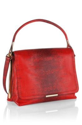 Schultertasche &acute;Madleine-e` in Reptil-Optik