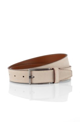 G&uuml;rtel &acute;Gereon` aus Rindsleder, Beige