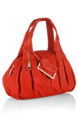 Sac &agrave; main orn&eacute; de zips, ALEXANDRINE