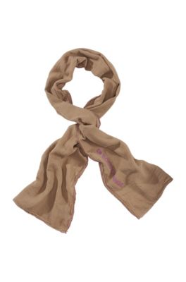Tuch &acute;Neroso` aus griffiger Baumwolle