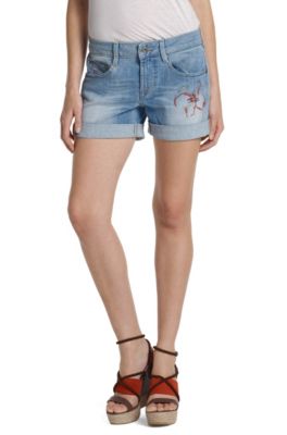 Embroidered denim shorts &acute;Latjana FAIR`