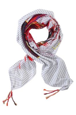 Foulard carr&eacute; en pur coton, Neelie