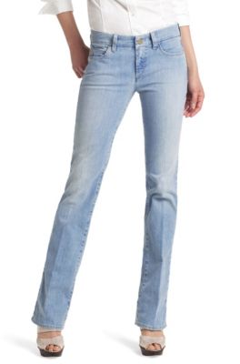 Jean Boot Cut en coton m&eacute;lang&eacute;, JE170-9