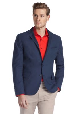 Two-button jacket in pure cotton 'Atis'