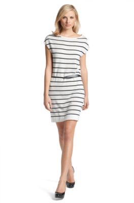 Gestreiftes Strickkleid &acute;Solivia` aus Baumwolle