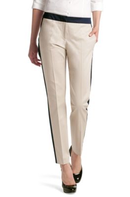 Stoffhose &acute;Helea` aus glattem Baumwoll-Mix