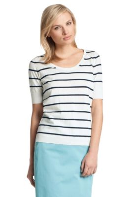 Sporty pullover with a round neckline 'Solia'
