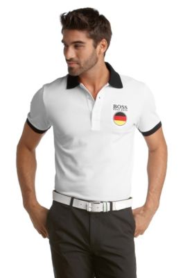 Herrenpolo &acute;Paddy Flag` mit cooler Applikation