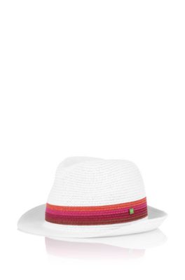 Hat with multicoloured decorative stripes 'Cadd'