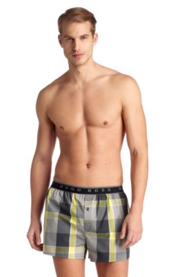 Boxer shorts with a slit opening 'woven EW BM'