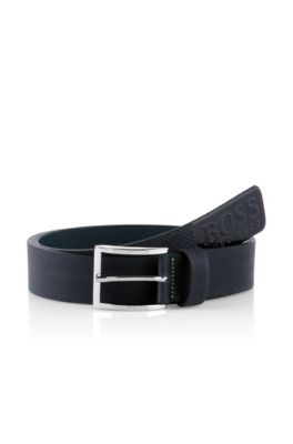 Belt with a shiny pin buckle 'Tincenzo-N'