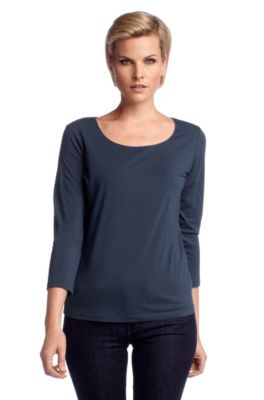 T-shirt in a stretchy cotton blend 'E4492'