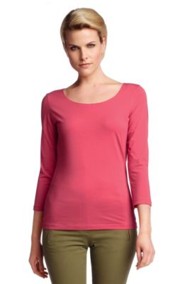 T-shirt in a stretchy cotton blend 'E4492'