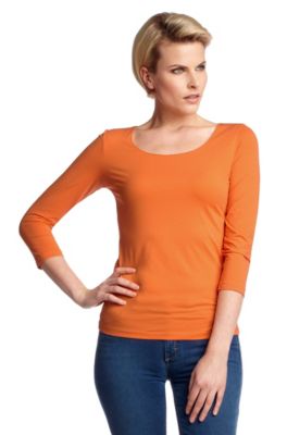 T-shirt in a stretchy cotton blend 'E4492'
