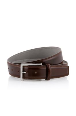 Ceinture en cuir &agrave; boucle carr&eacute;e, Lisandro-N