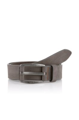Nubuck cowhide leather belt 'BAKABA'