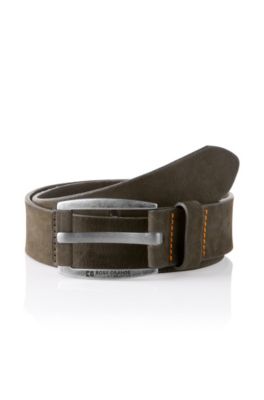 Nubuck cowhide leather belt 'BAKABA'