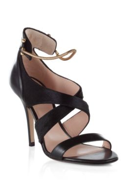 Sandales &agrave; talons hauts et fourrure, Nayma