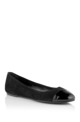 Suede ballerina 'Thaide', Black