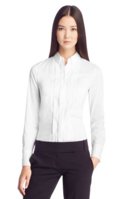 Blouse with small turn-down collar 'Belirana'