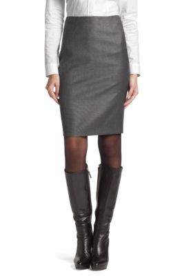 Pinhead check pattern pencil skirt 'Vilina1'