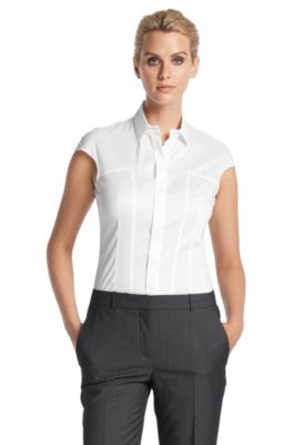 Blouse with stunning darts 'Bisellina'