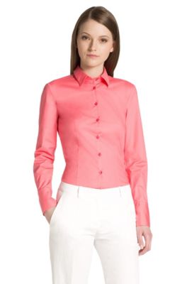 Blouse &acute;Etrixe1` van katoen met elastan