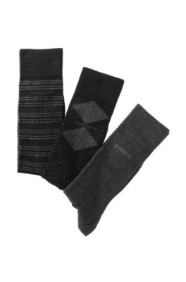 Three pairs of socks in a gift set 'S 3P Design