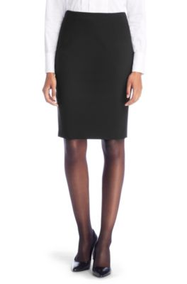 Shift skirt in blended new wool 'Vilina1'