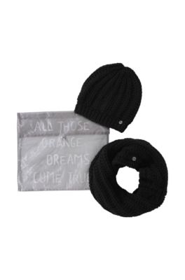Hat and snood gift set 'Nolivia'