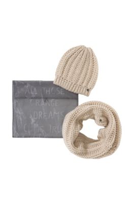 Hat and snood gift set 'Nolivia'
