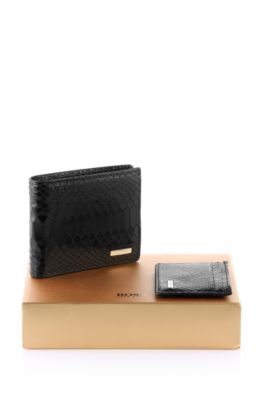 Wallet and card holder set 'Grafit'