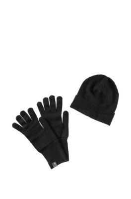 Handschuhe und M&uuml;tze &acute;Farbot Set` aus Wollmix