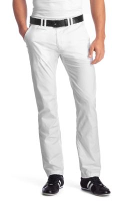 Regular fit plain coloured trousers 'Delon-W'