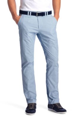 Regular fit plain coloured trousers 'Delon-W'