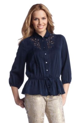 Casual silk blouse 'Elovee'