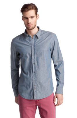 Casual shirt with all-over star pattern 'Cliff'