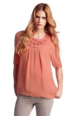 Zijden blouse &acute;Coole_1` met lichte binnenvoering