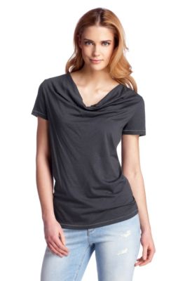 T-Shirt &acute;Telga` mit Wasserfall-Ausschnitt