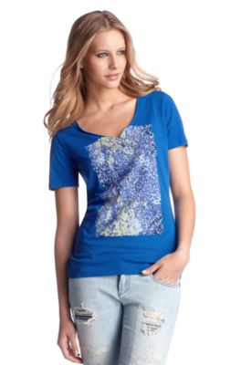 T-Shirt &acute;Volli` mit V-Ausschnitt