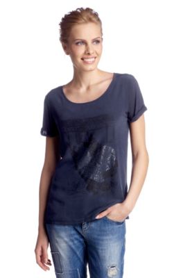 Silk and viscose T-shirt 'Tolja'