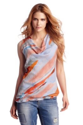 Blouse made of silk and cotton 'Comptoir'