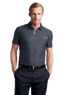 Polo shirt with an interwoven pattern 'Asam 24'
