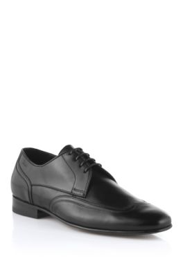Lace-up shoe in smooth calfskin leather 'Stansio