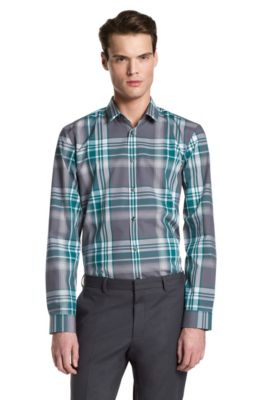 Slim fit casual shirt with a Kent collar 'Ero'